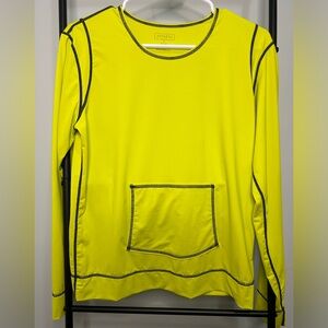 Athleta Womens Neon Base Layer Long Sleeve Pullover Athletic